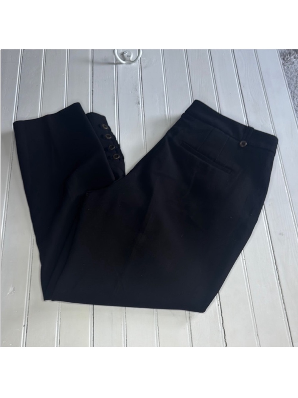 White House Black Market The Slim Ankle Pants Black Size 14